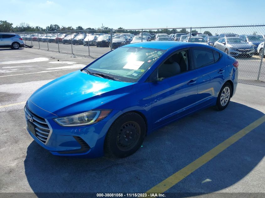 2018 HYUNDAI ELANTRA SE - KMHD74LF2JU606569