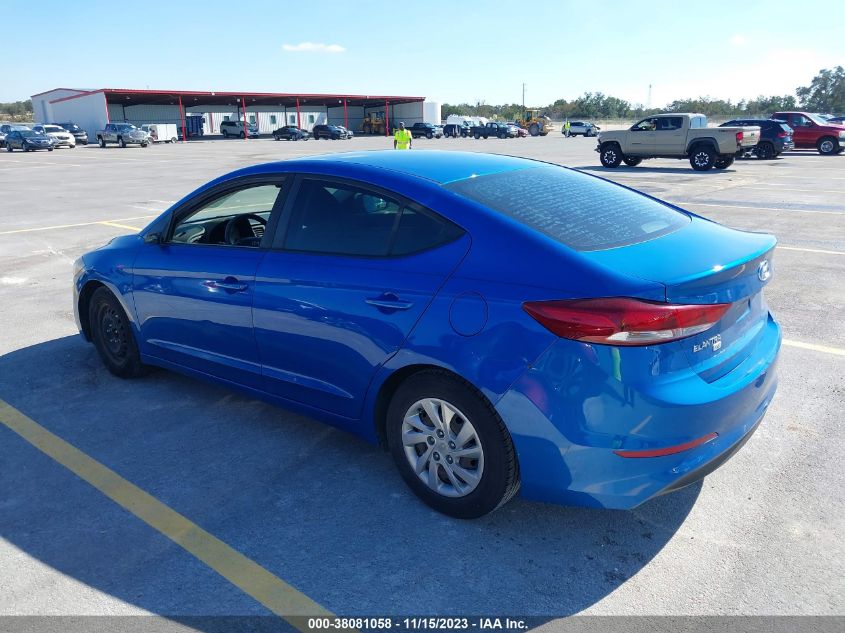 2018 HYUNDAI ELANTRA SE - KMHD74LF2JU606569