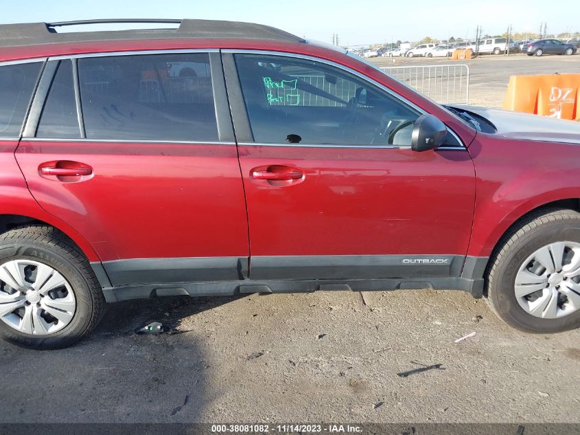 2013 SUBARU OUTBACK 2.5I - 4S4BRBAC5D3216400