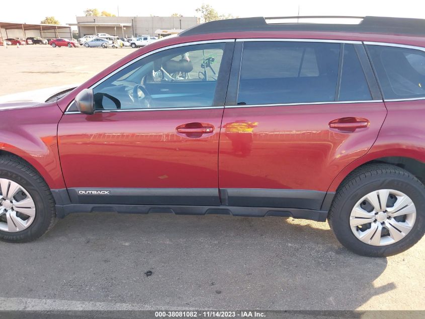 2013 SUBARU OUTBACK 2.5I - 4S4BRBAC5D3216400