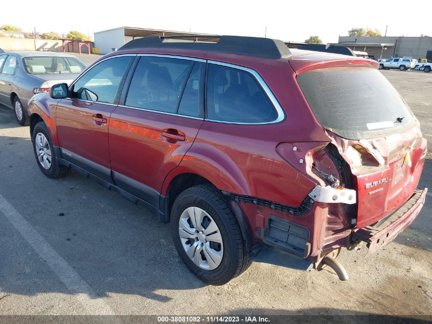 2013 SUBARU OUTBACK 2.5I - 4S4BRBAC5D3216400