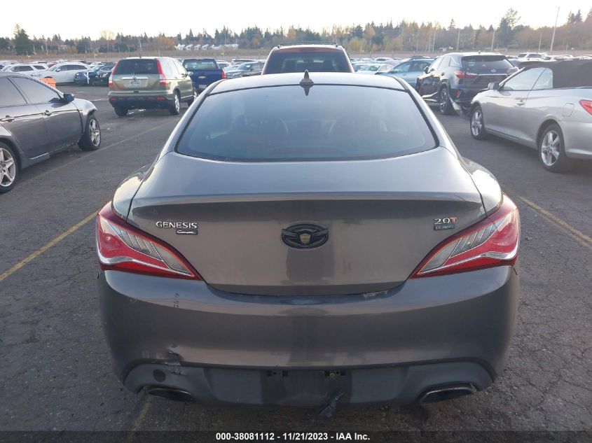 2013 HYUNDAI GENESIS 2.0T R-SPEC - KMHHT6KD7DU079867