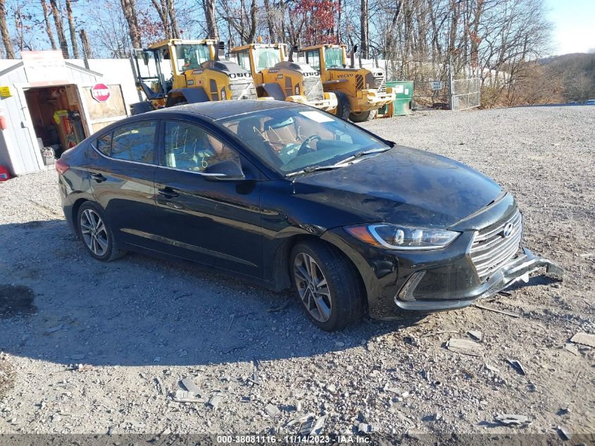 2018 HYUNDAI ELANTRA LIMITED - 5NPD84LF6JH277595