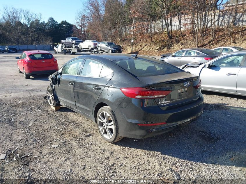 2018 HYUNDAI ELANTRA LIMITED - 5NPD84LF6JH277595