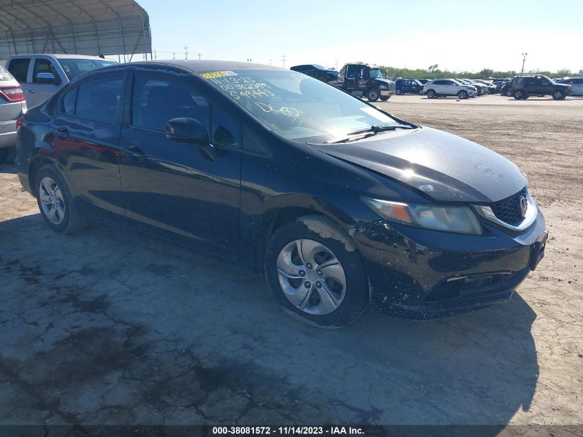 2013 HONDA CIVIC LX - 2HGFB2F57DH549443