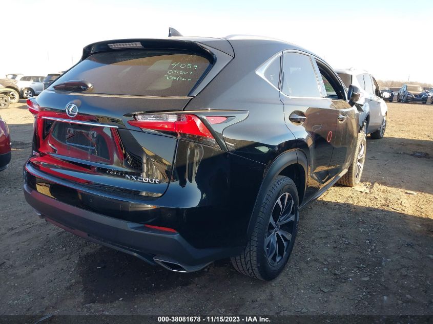 VIN JTJBARBZ2G2062369 2016 LEXUS NX 200T no.4