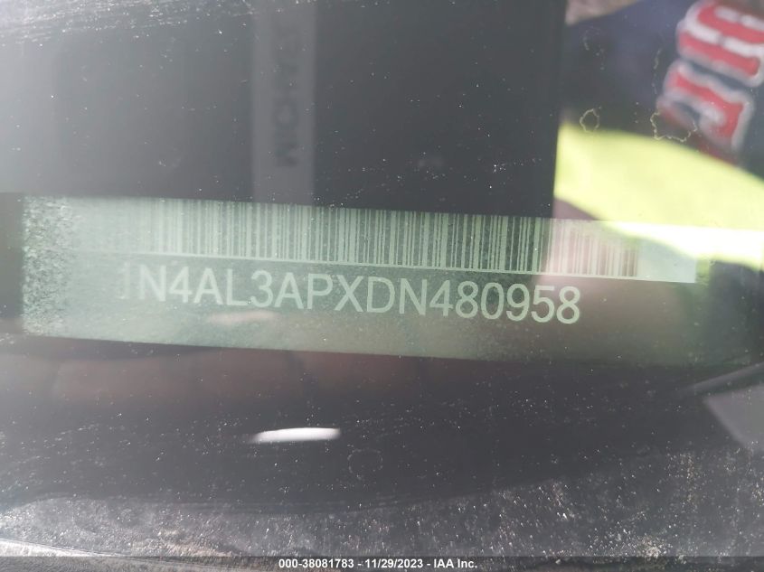 2013 NISSAN ALTIMA 2.5 SV - 1N4AL3APXDN480958
