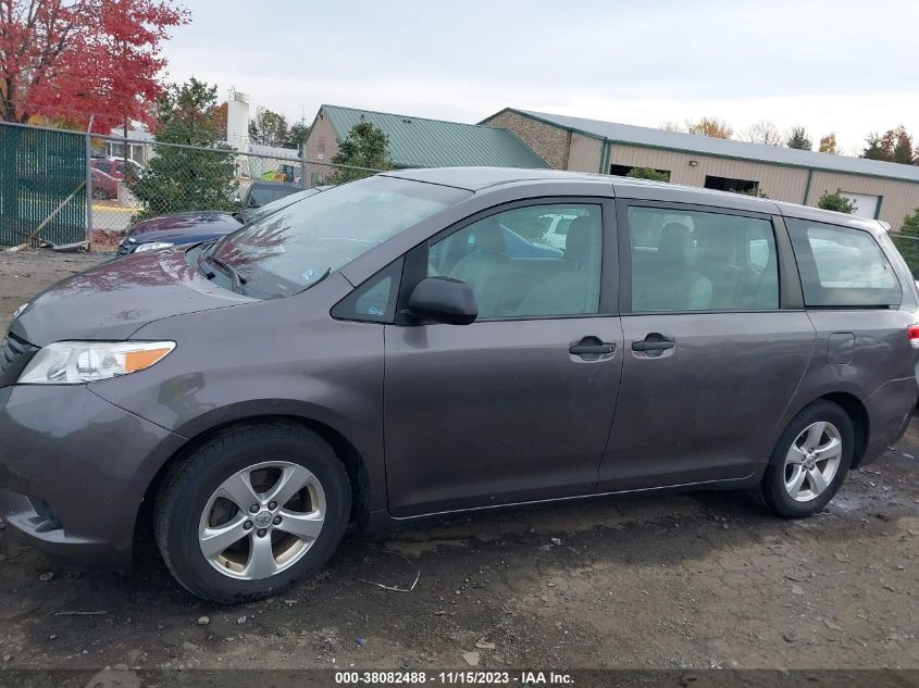 2013 TOYOTA SIENNA L V6 7 PASSENGER - 5TDZK3DC4DS399649
