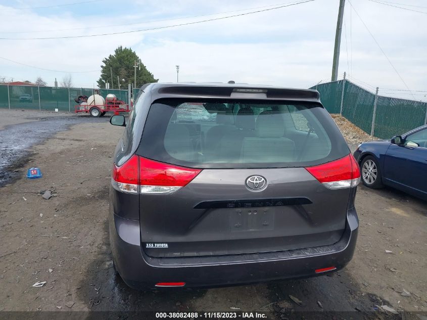 2013 TOYOTA SIENNA L V6 7 PASSENGER - 5TDZK3DC4DS399649