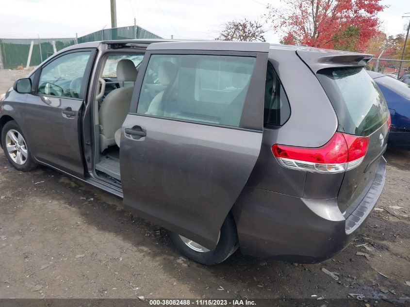 2013 TOYOTA SIENNA L V6 7 PASSENGER - 5TDZK3DC4DS399649