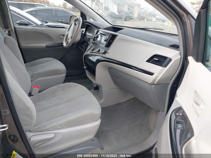 2013 TOYOTA SIENNA L V6 7 PASSENGER - 5TDZK3DC4DS399649