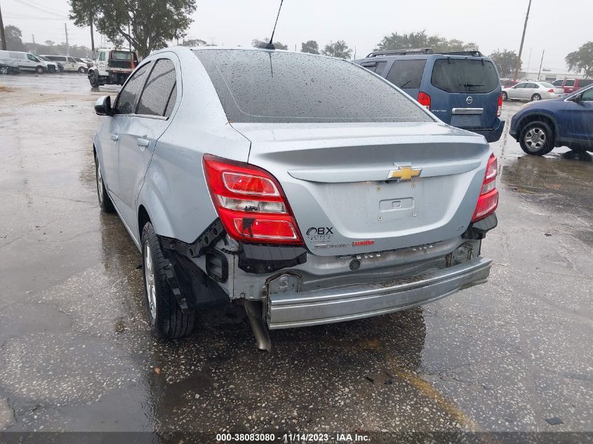2017 CHEVROLET SONIC LT AUTO - 1G1JD5SB4H4170928