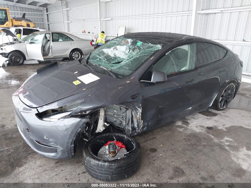 VIN 7SAYGDEF7NF457175 2022 TESLA MODEL Y