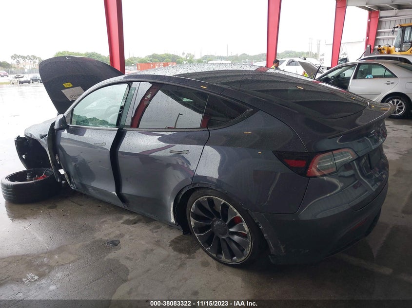 VIN 7SAYGDEF7NF457175 2022 TESLA MODEL Y