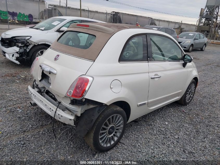 2014 FIAT 500C LOUNGE 3C3CFFER1ET222857
