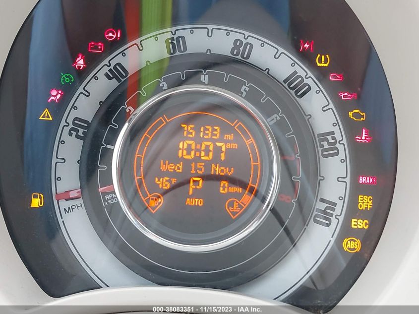 2014 FIAT 500C LOUNGE 3C3CFFER1ET222857