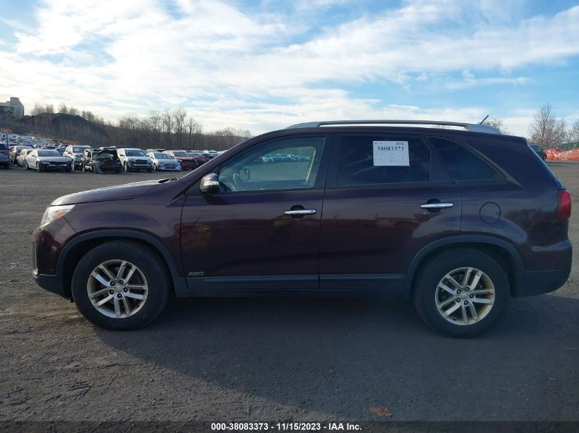 2014 KIA SORENTO LX - 5XYKTCA60EG489036