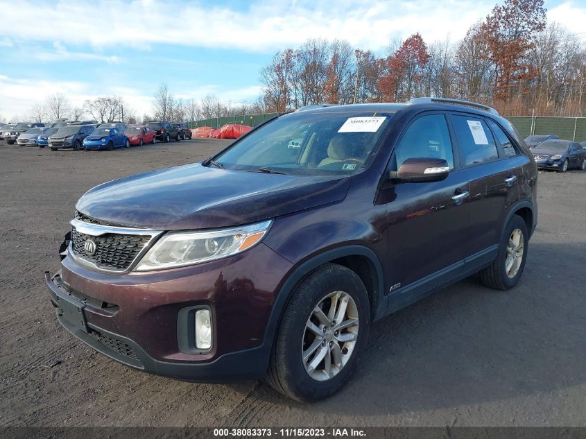 2014 KIA SORENTO LX - 5XYKTCA60EG489036