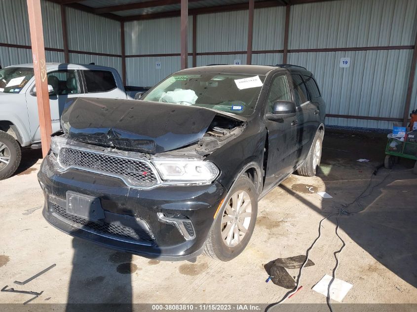 2022 DODGE DURANGO SXT - 1C4RDHAG9NC102330