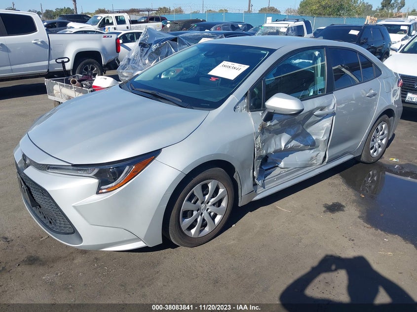 VIN 5YFEPMAE7MP227765 2021 TOYOTA COROLLA LE