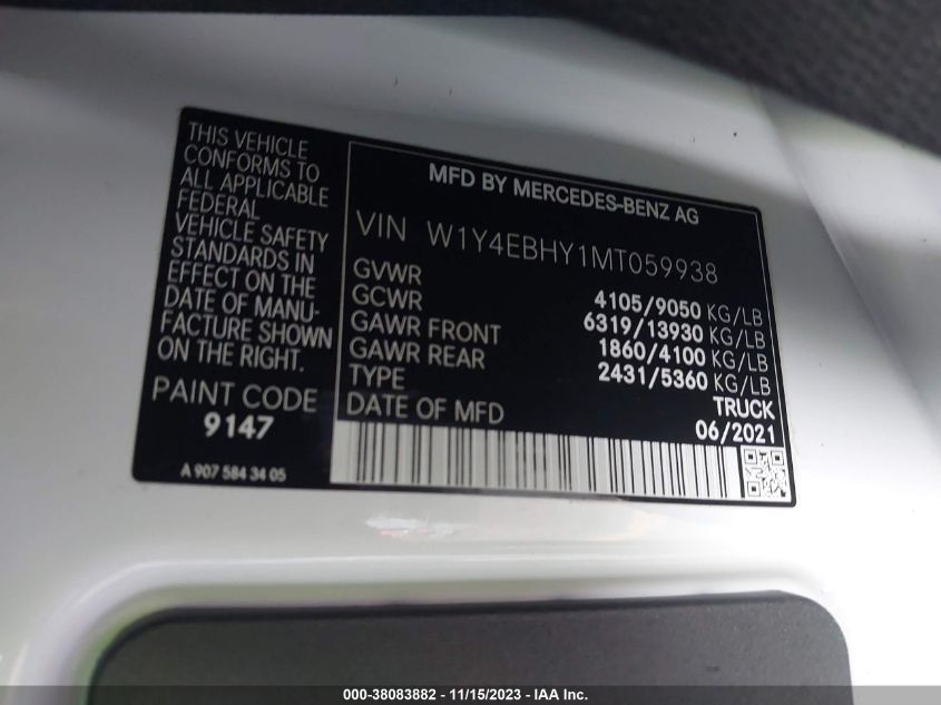 W1Y4EBHY1MT059938 Mercedes-Benz Sprinter   9