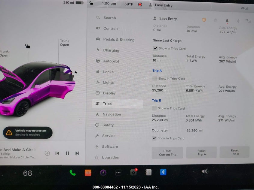 VIN 5YJYGDEE5MF140305 2021 TESLA MODEL Y