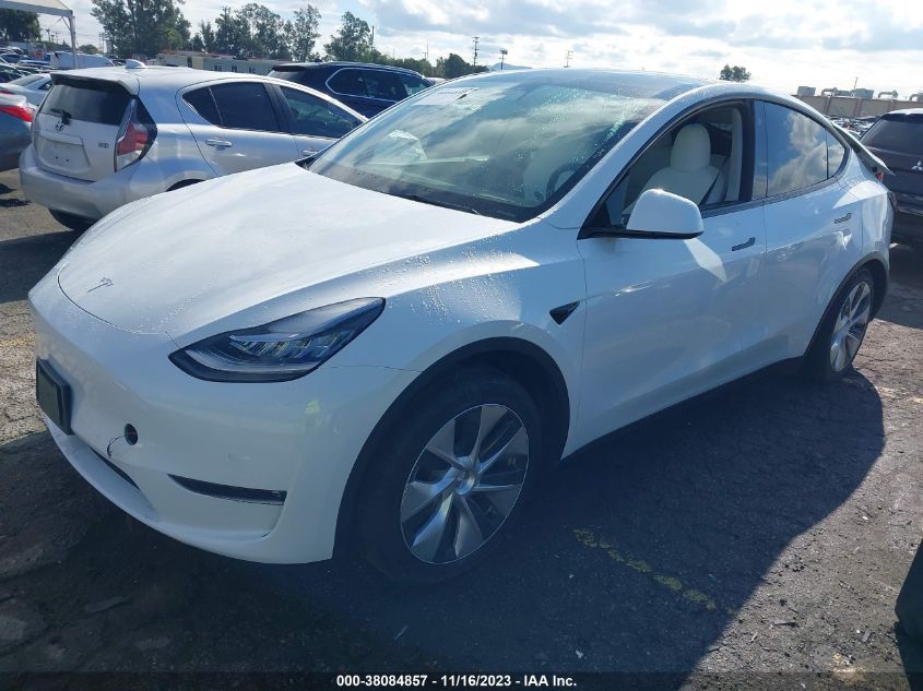 2022 TESLA MODEL Y LONG RANGE DUAL MOTOR - 7SAYGAEE1NF337880