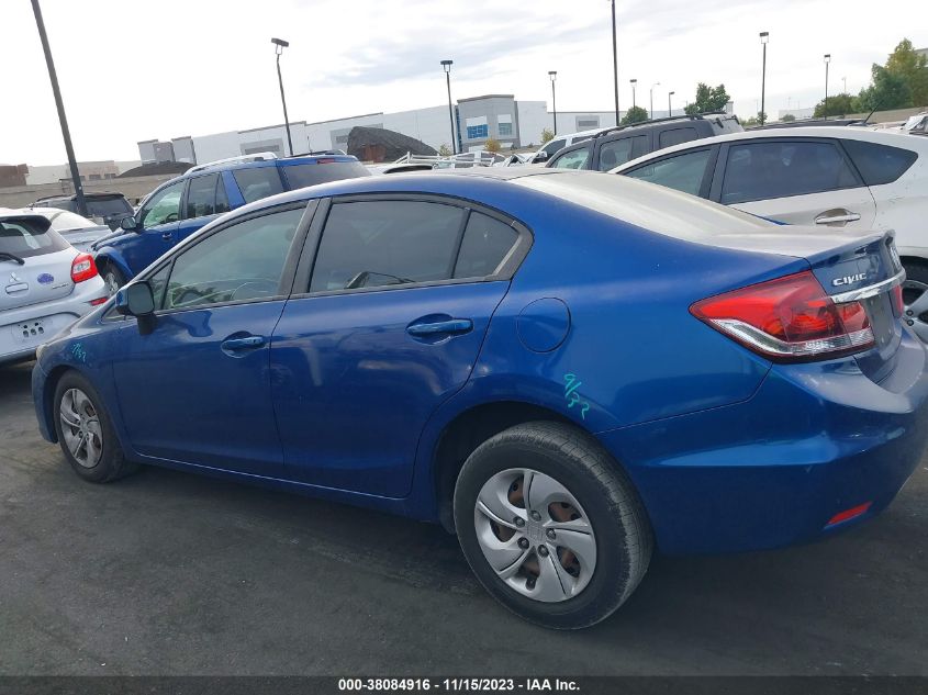 2013 HONDA CIVIC SDN LX 19XFB2F53DE242393