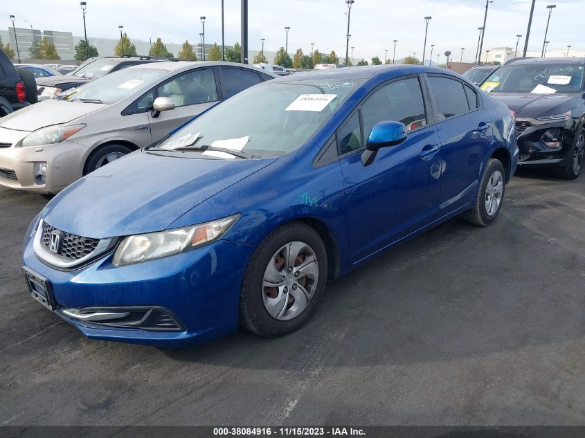 2013 HONDA CIVIC SDN LX 19XFB2F53DE242393