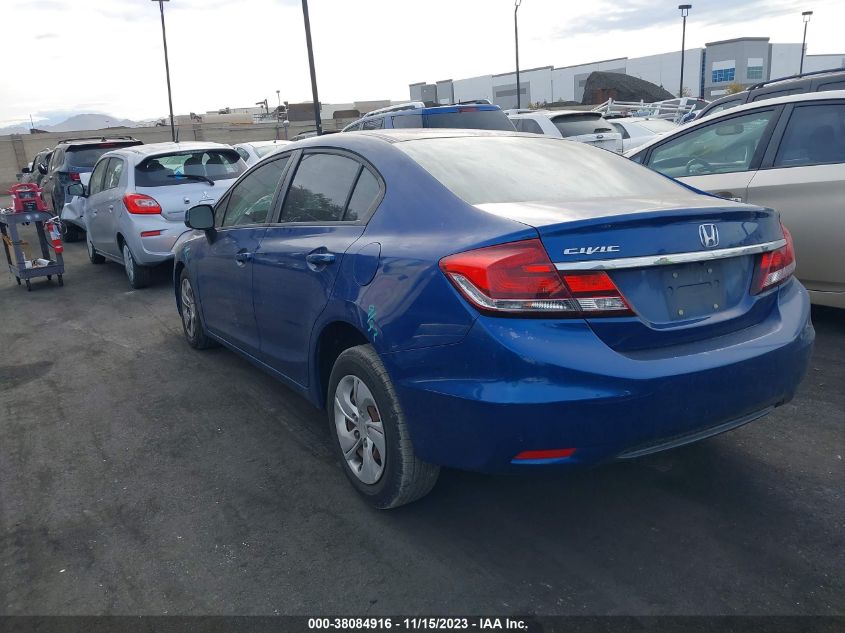 2013 HONDA CIVIC SDN LX 19XFB2F53DE242393