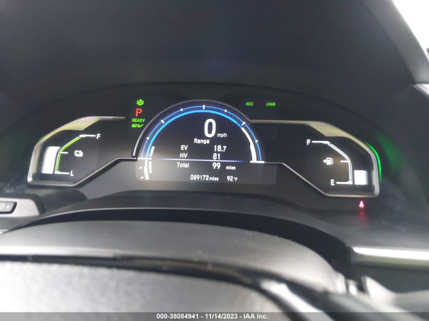 VIN JHMZC5F34JC019534 2018 HONDA CLARITY PLUG-IN HYBRID TOURING