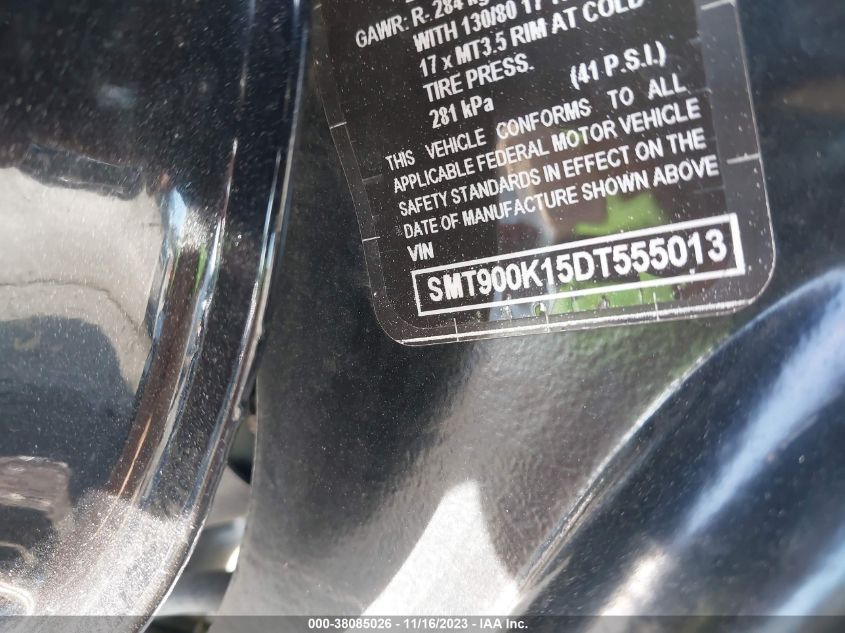 2013 TRIUMPH MOTORCYCLE BONNEVILLE - SMT900K15DT555013