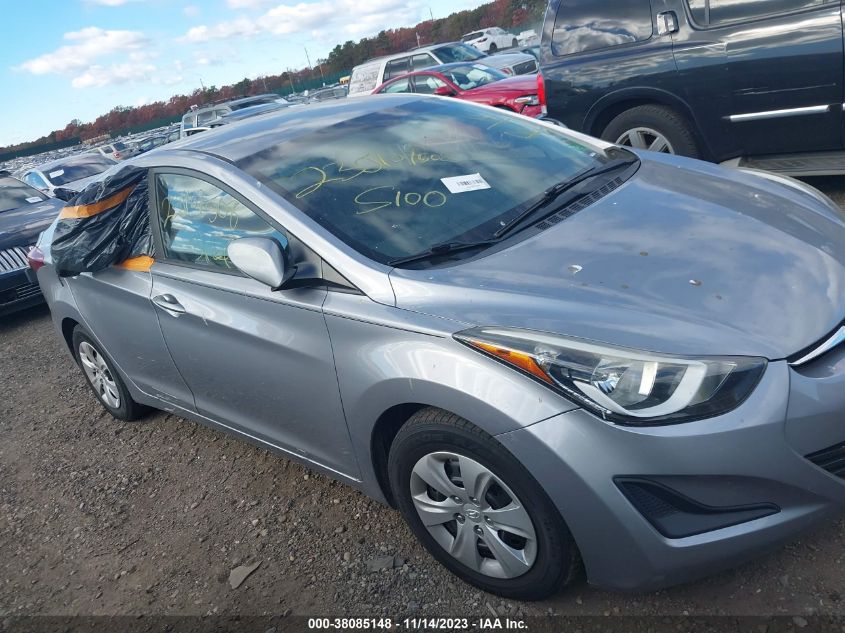 2016 HYUNDAI ELANTRA SE - 5NPDH4AE5GH750079