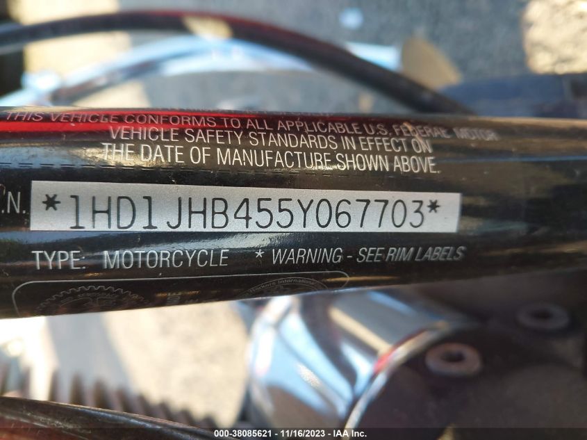 2005 HARLEY-DAVIDSON FLSTCI 1HD1JHB455Y067703