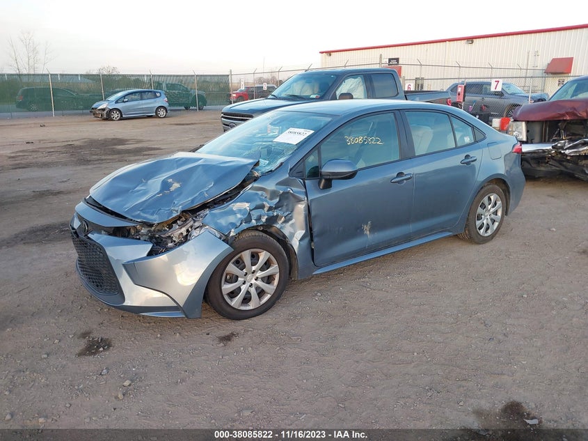 VIN 5YFEPMAE7MP186389 2021 TOYOTA COROLLA LE