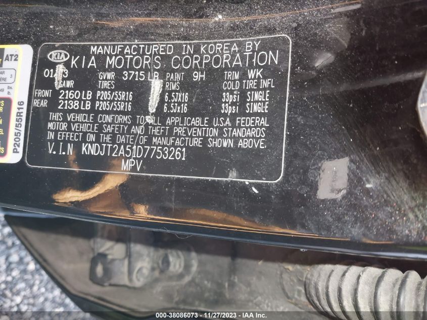 2013 KIA SOUL - KNDJT2A51D7753261