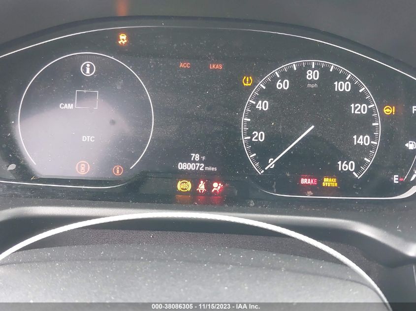 VIN 1HGCV1F34KA165649 2019 HONDA ACCORD SPORT