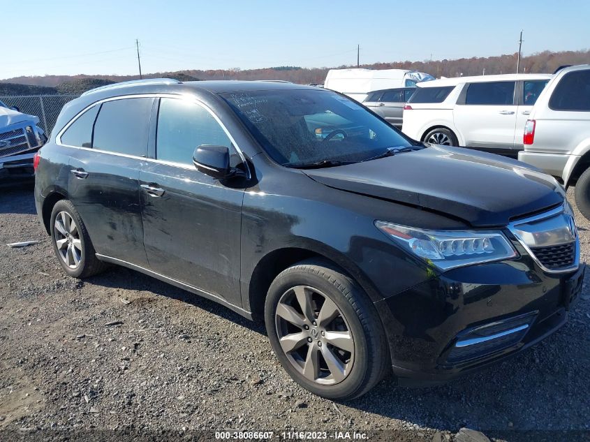 Lot #2539238118 2016 ACURA MDX ADVANCE & ENTERTAINMENT PACKAGES/ADVANCE PACKAGE salvage car