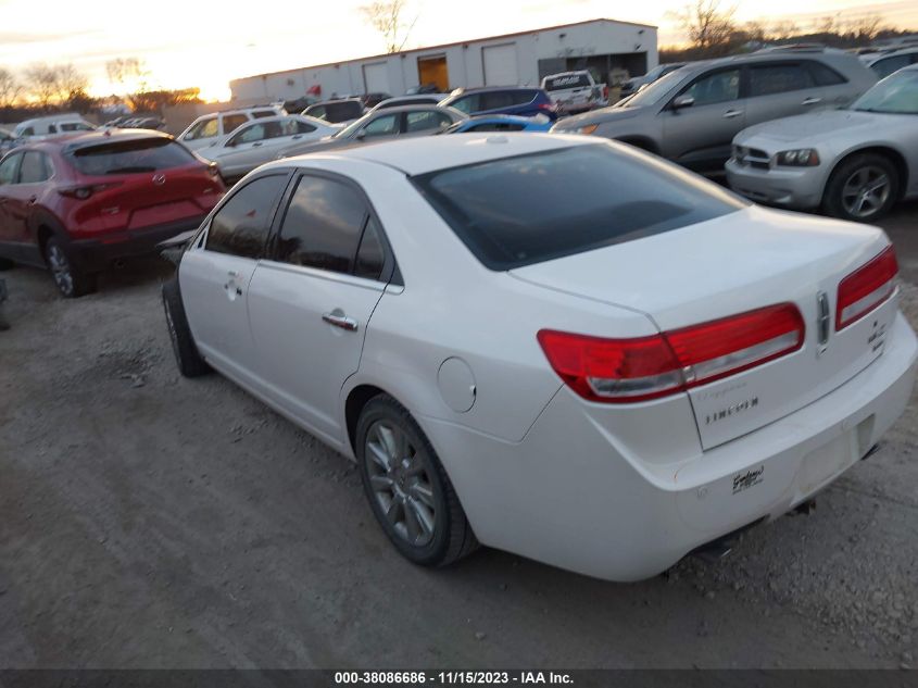 3LNHL2JC4CR830107 | 2012 LINCOLN MKZ