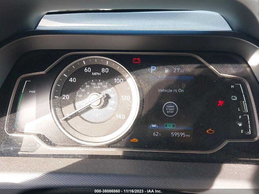 2022 HYUNDAI IONIQ HYBRID BLUE - KMHC65LC6NU284860