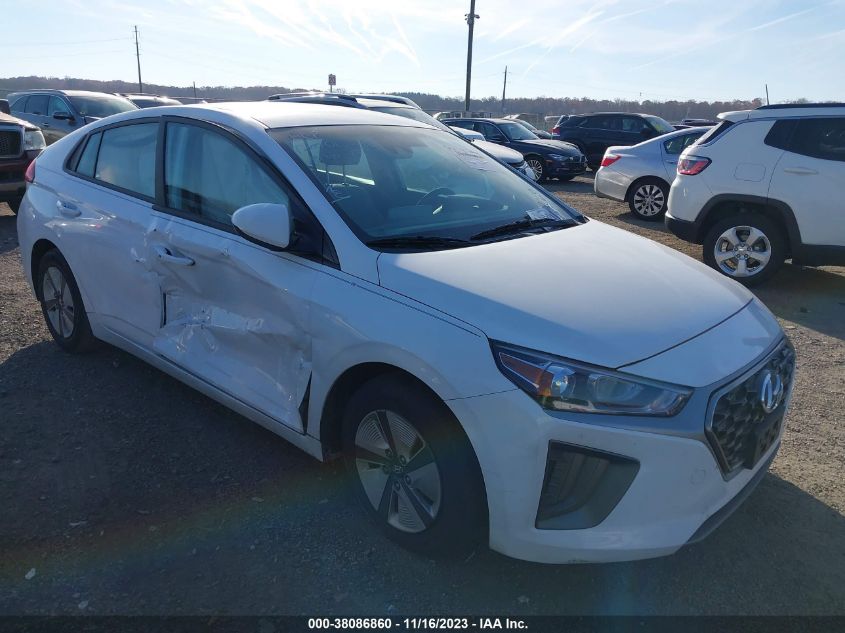 Lot #2539238112 2022 HYUNDAI IONIQ HYBRID BLUE salvage car