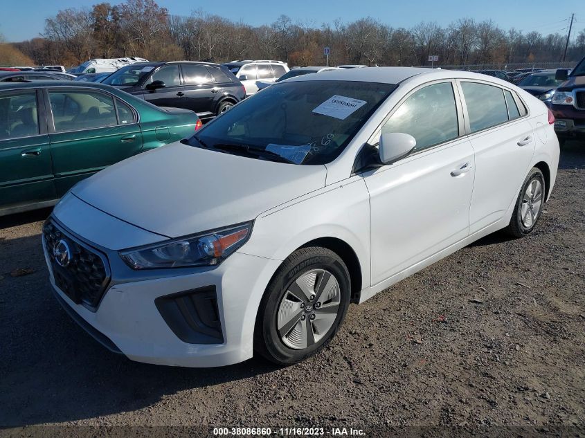 2022 HYUNDAI IONIQ HYBRID BLUE - KMHC65LC6NU284860