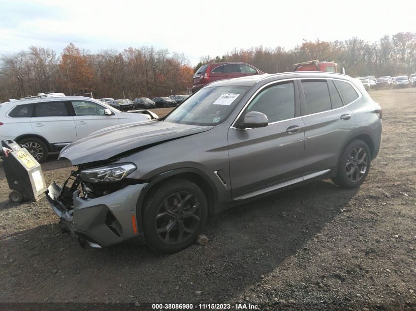 5UX53DP04P9S48735 2023 BMW X3, photo no. 2