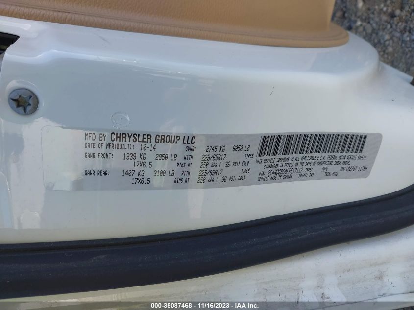 2015 DODGE GRAND CARAVAN AVP/SE - 2C4RDGBG0FR517117