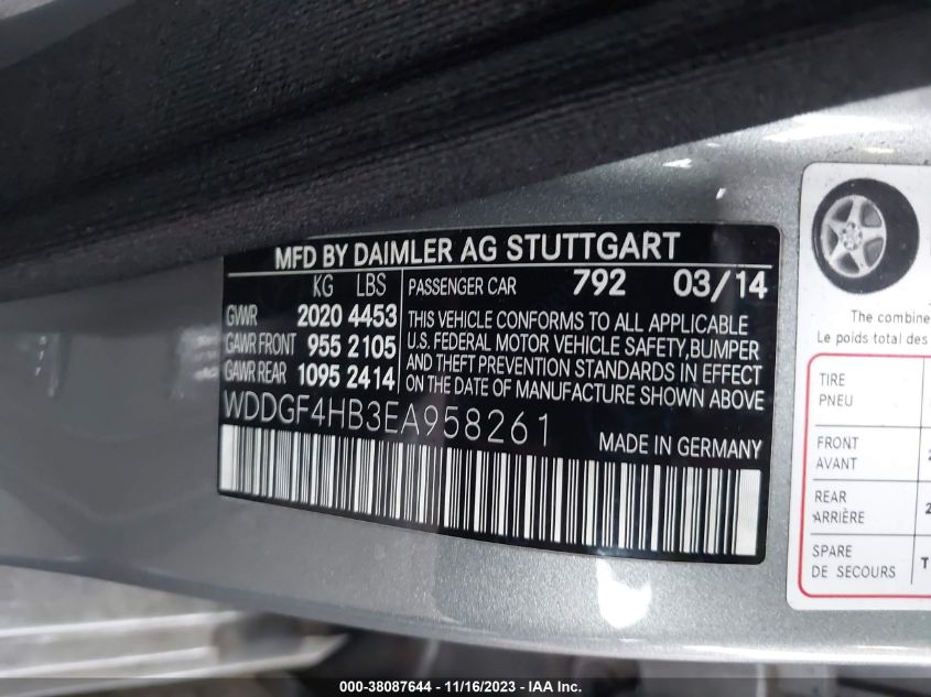 2014 MERCEDES-BENZ C 250 SPORT/LUXURY - WDDGF4HB3EA958261