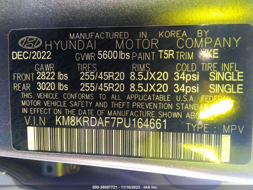 2023 HYUNDAI IONIQ 5 LIMITED - KM8KRDAF7PU164661