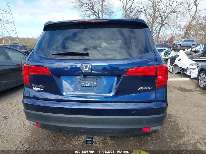 2016 HONDA PILOT EX-L - 5FNYF6H58GB039306