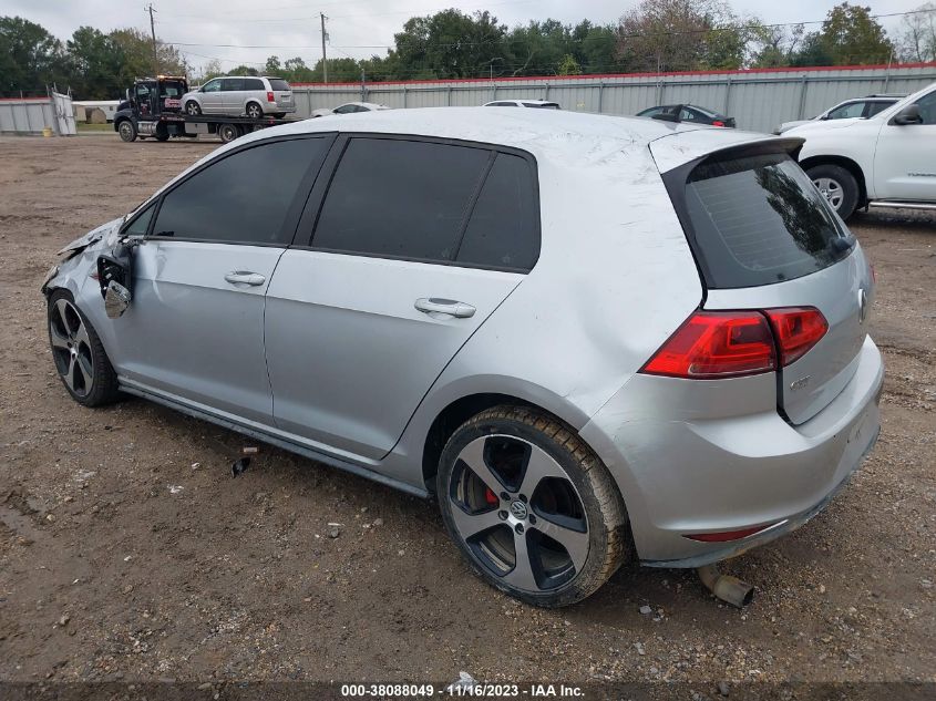 2015 VOLKSWAGEN GOLF GTI 2.0T S 4-DOOR - 3VW5T7AU7FM084845
