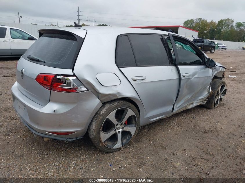 2015 VOLKSWAGEN GOLF GTI 2.0T S 4-DOOR - 3VW5T7AU7FM084845