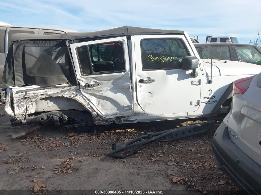 2016 JEEP WRANGLER UNLIMITED SPORT - 1C4BJWDG0GL238360